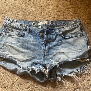 Free People Jean shorts